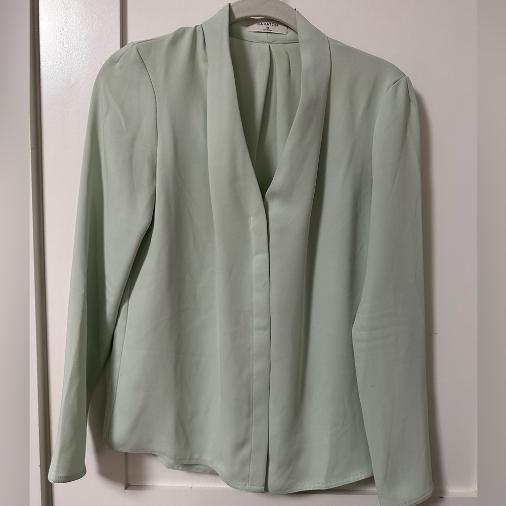 Babaton Blouse - XS - Mint Green